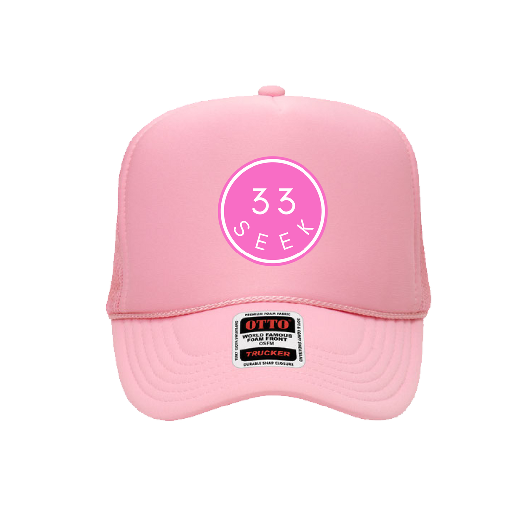 Seek Smiley Trucker Hat [Soft Pink]