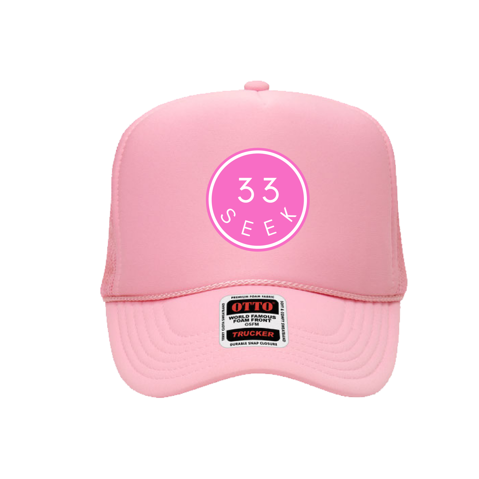 Seek Smiley Trucker Hat [Soft Pink]