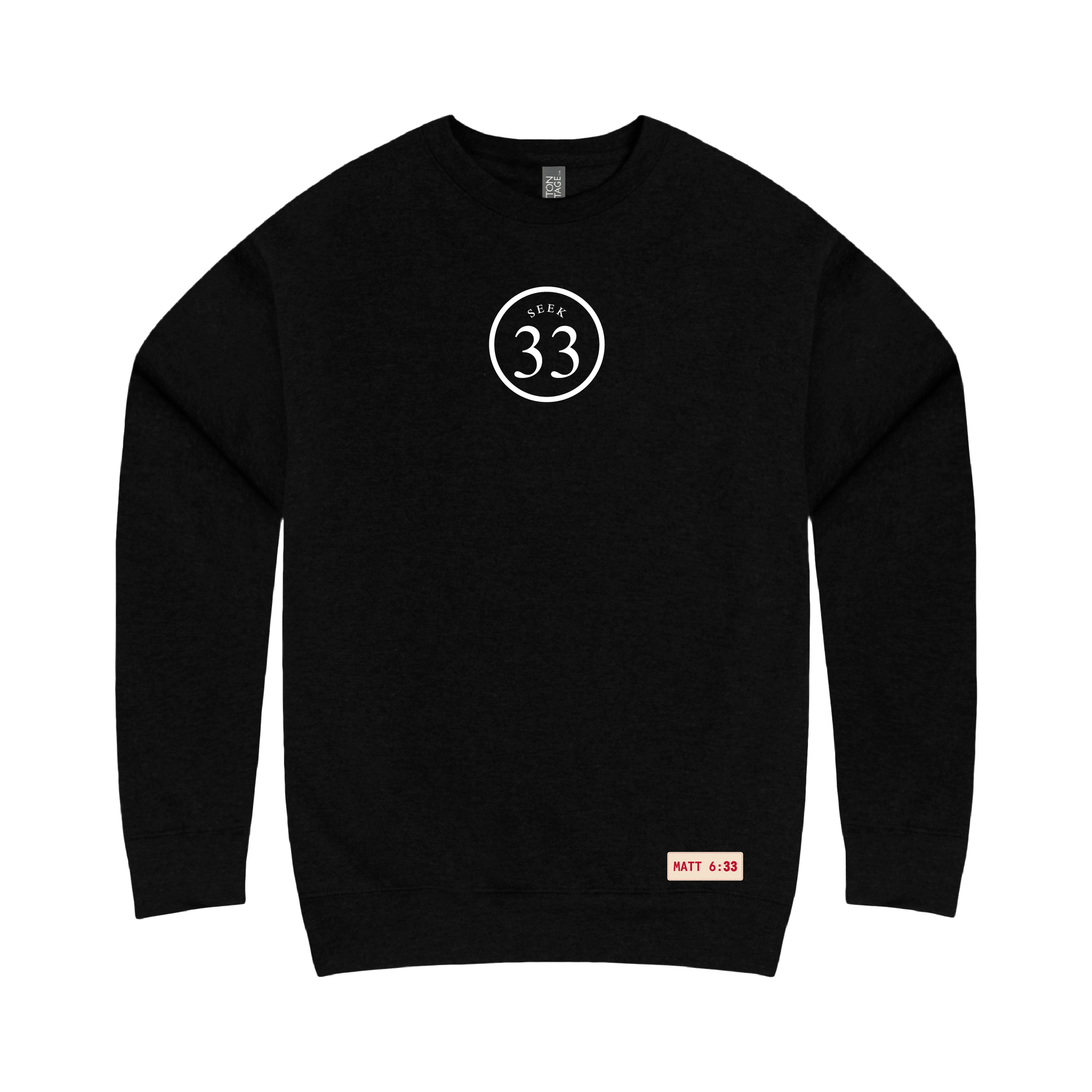 Crew Neck Sweatshirt [Black]