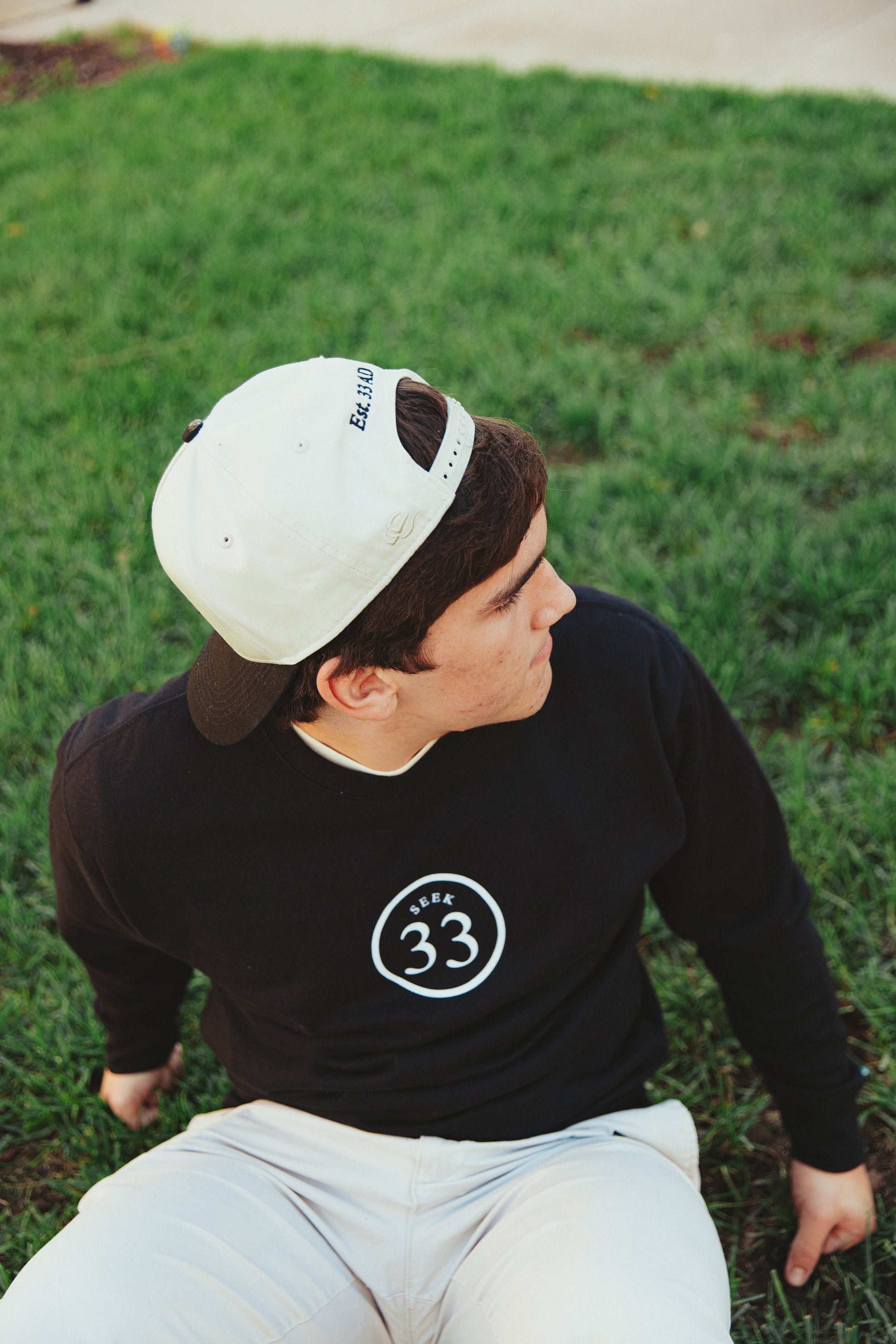 Crew Neck Sweatshirt [Black]