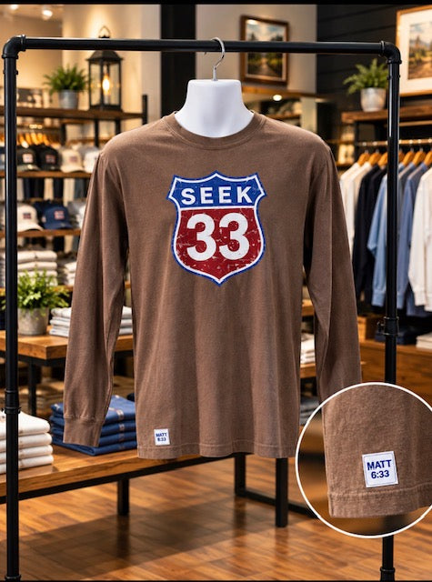 Seek Route 33 Long Sleeve Tee [Espresso]