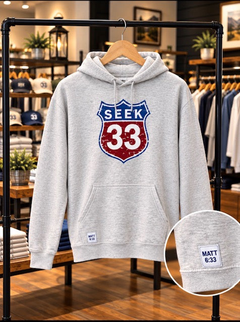 Seek Route 33 Hoodie Sweatshirt [Gray]