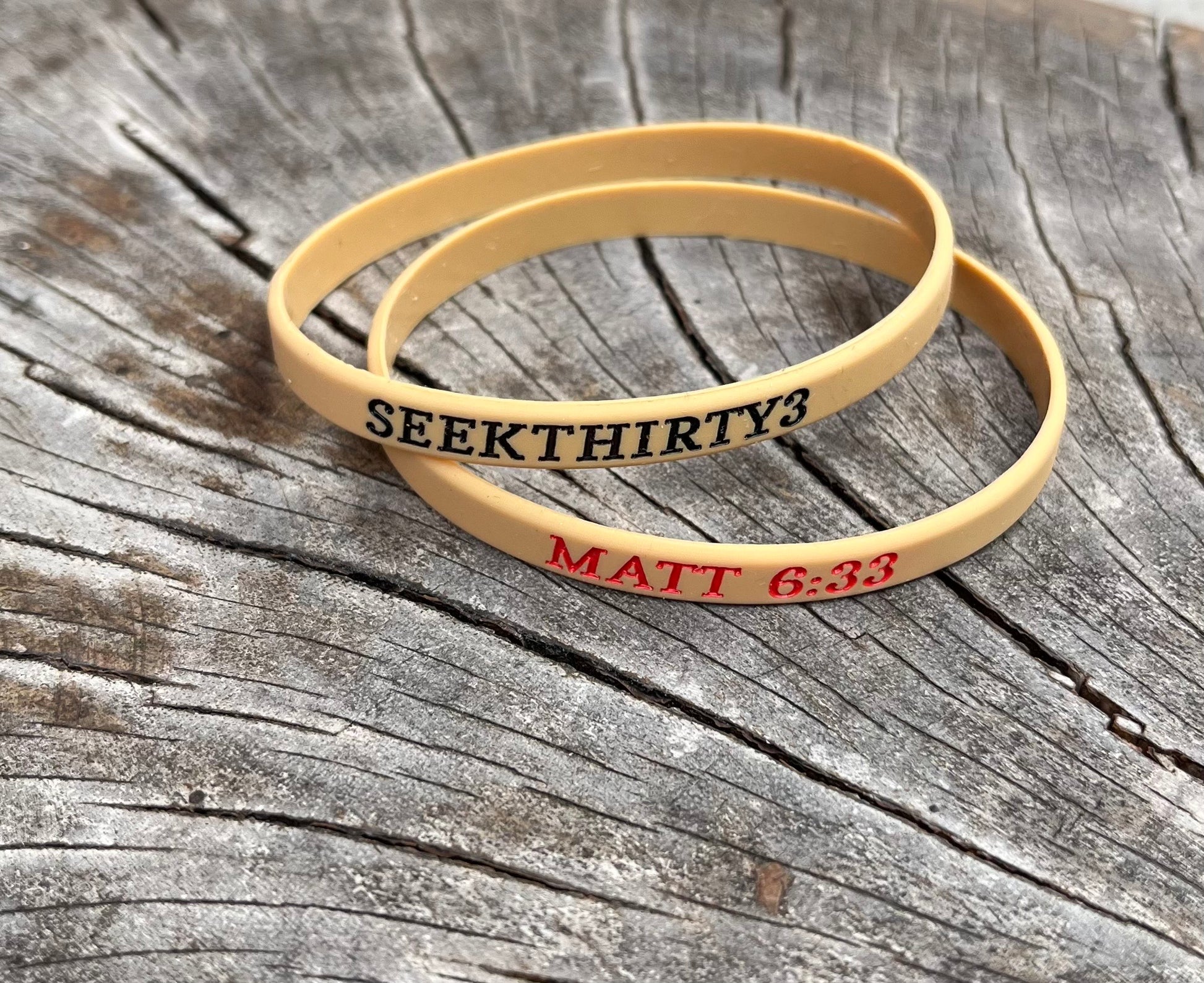 SeekThirty3 Silicone Ultra Thin Bracelet [Tan]