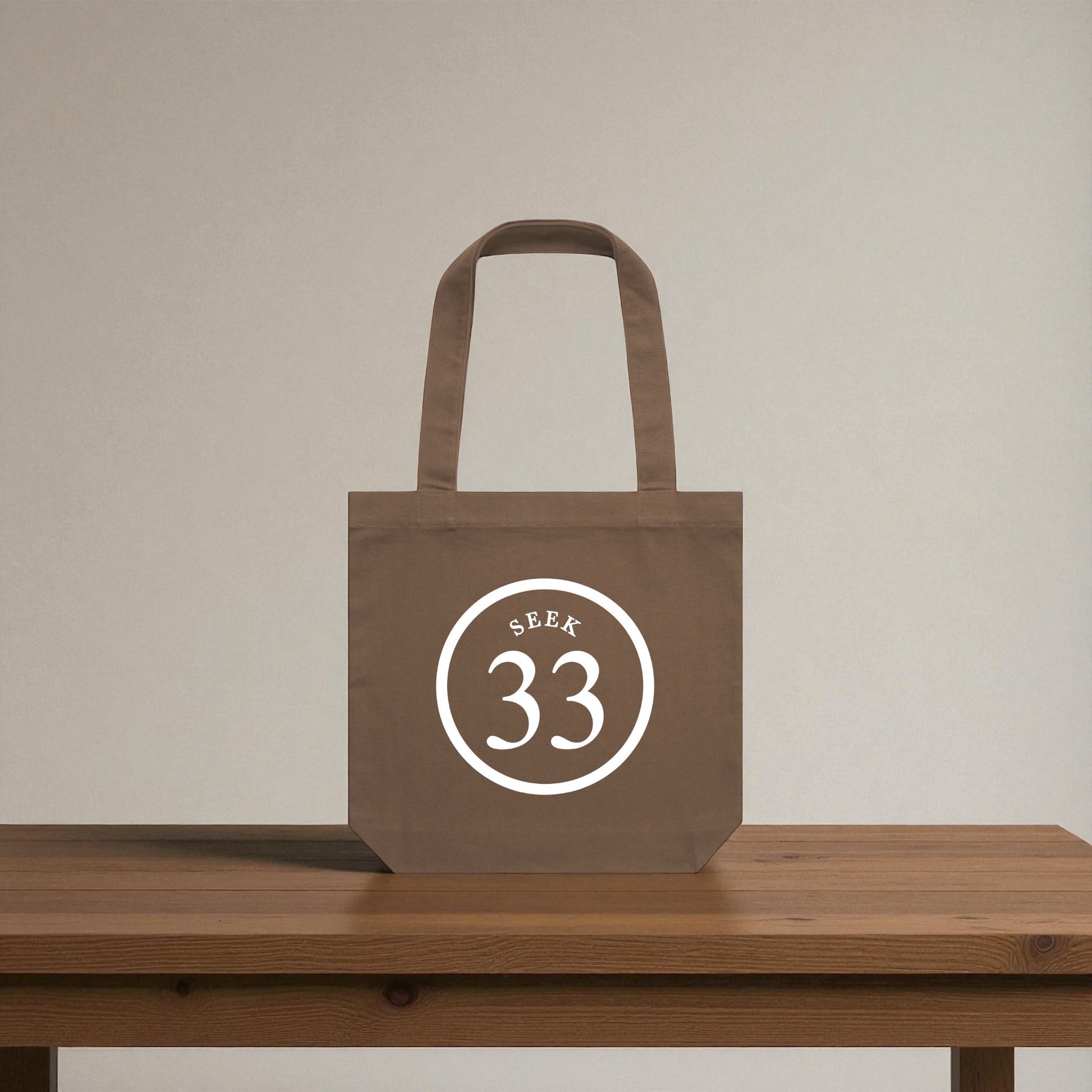 SEEK 33 Iconic Canvas Tote [Walnut]