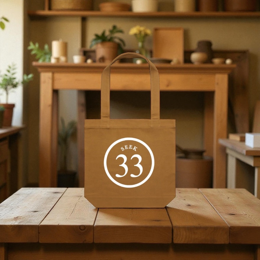 SEEK 33 Iconic Canvas Tote [Camel]