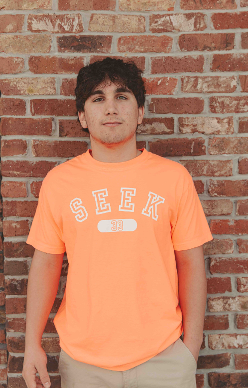 SeekThirty3 Varsity Tee [Neon Red Orange]