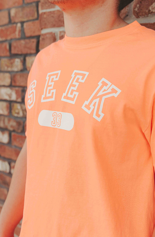 SeekThirty3 Varsity Tee [Neon Red Orange]